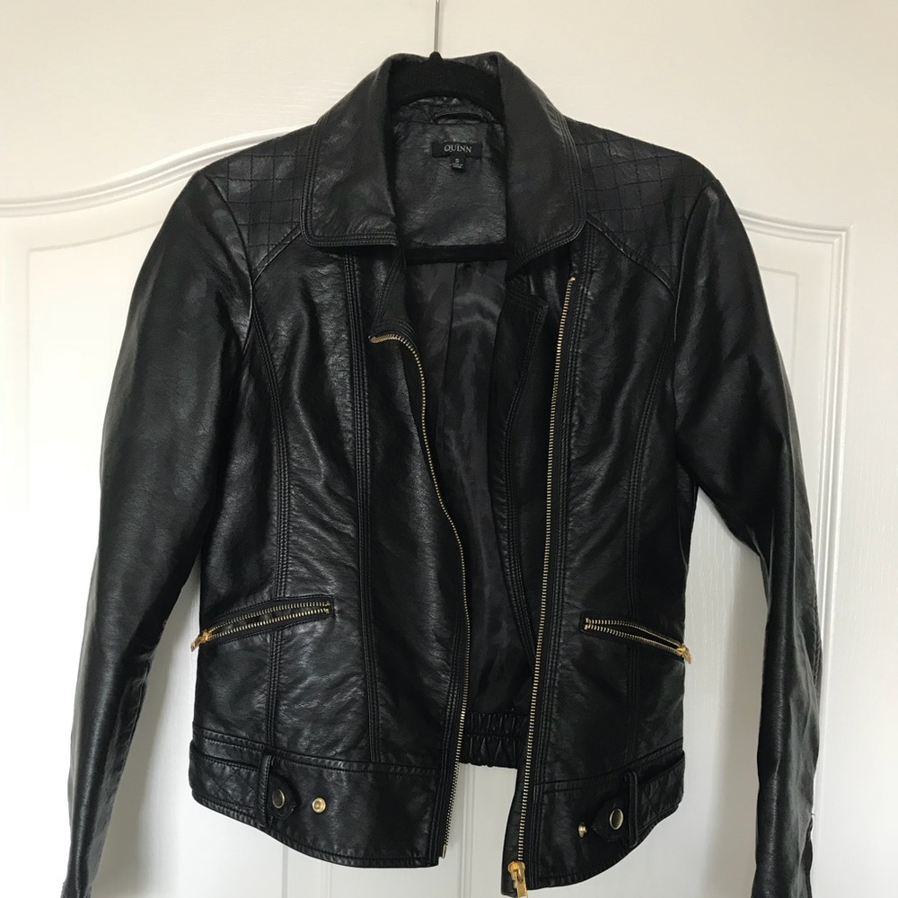 Faux leather jacket